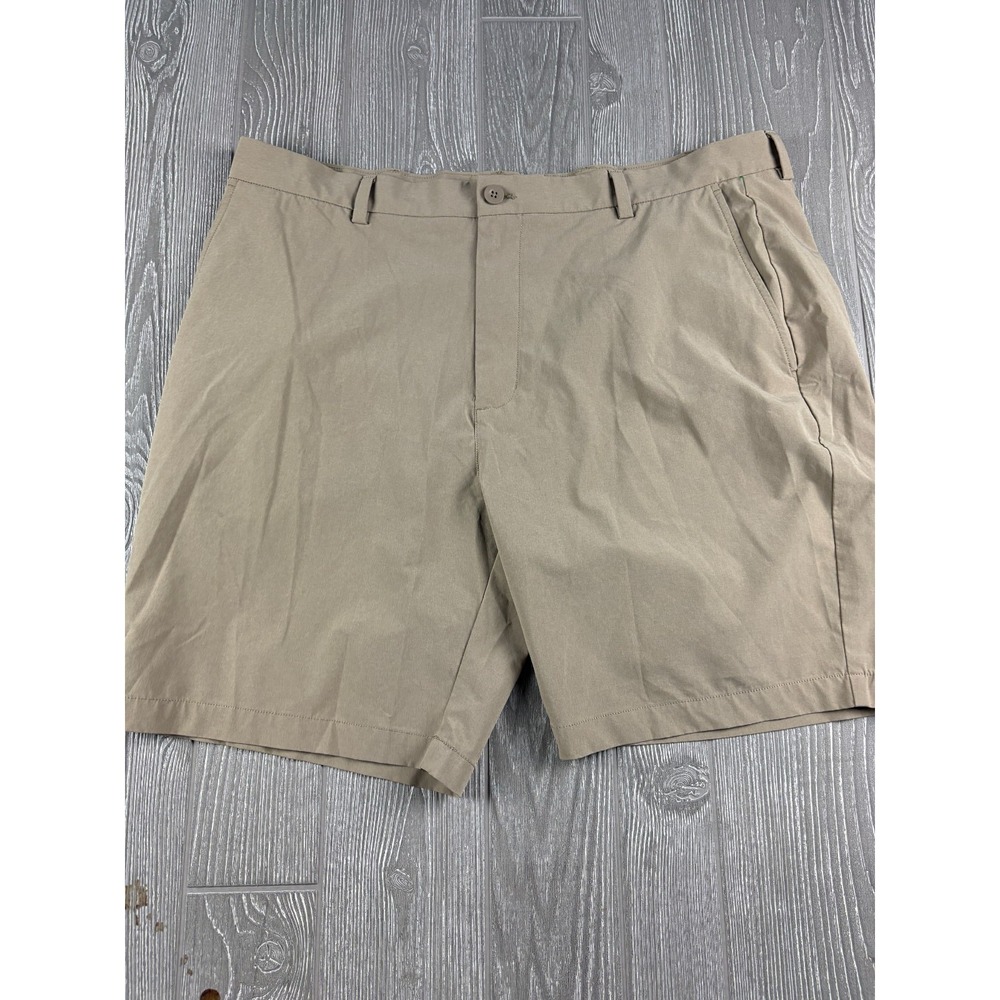 Vineyard Vines Mens Performance Golf Shorts Khaki Tan Stretch Size 40 Inseam 9